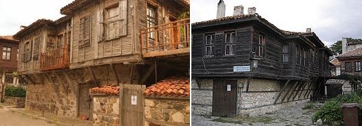Типичные дома Несебра.
